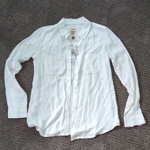 NWT "Perfect Shirt" White Button Down Size S